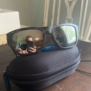 Costa Del Mar Mainsail Silver Mirror Polarized Glass Lens!